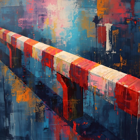 painted guardails